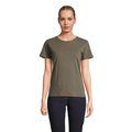 Camiseta Mujer Algodón Corte Entallado Army L