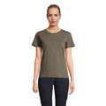 Camiseta Mujer Algodón Corte Entallado Army M