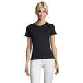 Camiseta Mujer Algodón Corte Entallado Azul Mar L