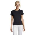 Camiseta Mujer Algodón Corte Entallado Azul Mar Xl