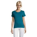 Camiseta Mujer Algodón Corte Entallado Azul Pato Xxl