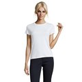 Camiseta Mujer Algodón Corte Entallado Blanco Xl
