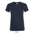 Camiseta Mujer Algodón Corte Entallado French Marino M