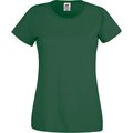Camiseta mujer algodón cuello redondo entallada Bottle Green XXL