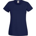 Camiseta mujer algodón cuello redondo entallada Deep Navy XL