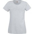 Camiseta mujer algodón cuello redondo entallada Heather Grey Xl