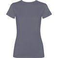 Camiseta mujer algodón efecto desgastado GRIS CIELO LAVADO 2XL