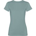 Camiseta mujer algodón efecto desgastado Verde Pato Lavado 2Xl