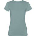 Camiseta mujer algodón efecto desgastado VERDE PATO LAVADO S