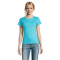 Camiseta Mujer Algodón Semi-Peinado Azul Atolón L