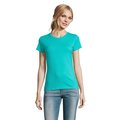 Camiseta Mujer Algodón Semi-Peinado Azul Caribe Xxl