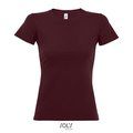 Camiseta Mujer Algodón Semi-Peinado Burgundy Xxl