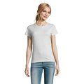 Camiseta Mujer Algodón Semi-Peinado Ceniza M