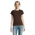 Camiseta Mujer Algodón Semi-Peinado Chocolate M