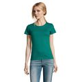 Camiseta Mujer Algodón Semi-Peinado Esmeralda Xxl