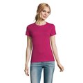 Camiseta Mujer Algodón Semi-Peinado Fuchsia S