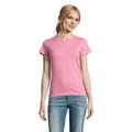 Camiseta Mujer Algodón Semi-Peinado Rosa Orquídea S