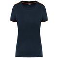 Camiseta mujer antibolitas Navy / Fluorescent Orange M