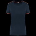 Camiseta mujer antibolitas Navy / Fluorescent Orange Xl
