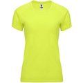 Camiseta Mujer Control Dry Entallada Amarillo Fluor L