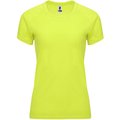 Camiseta Mujer Control Dry Entallada Amarillo Fluor S