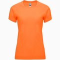 Camiseta Mujer Control Dry Entallada NARANJA FLUOR M