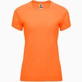 Camiseta Mujer Control Dry Entallada NARANJA FLUOR M