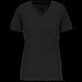 Camiseta de mujer cuello de pico Black XL