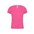 Camiseta Mujer Cuello Pico Fucsi S