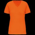 Camiseta de mujer cuello de pico Orange S