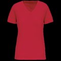 Camiseta de mujer cuello de pico Red XL