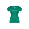 Camiseta Mujer Entallada de Algodón Escote V