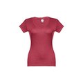 Camiseta Mujer Entallada de Algodón Escote V