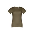 Camiseta de mujer entallada en punto jersey
