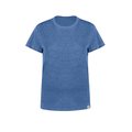 Camiseta Mujer Jaspeada Algodón Reciclado Azul L