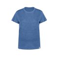 Camiseta Mujer Jaspeada Algodón Reciclado Azul M
