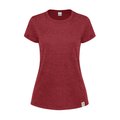 Camiseta Mujer Jaspeada Algodón Reciclado Roj L