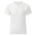 Camiseta Niña Entallada Blanca 100% Algodón Blanco 14-15