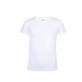 Camiseta Niña Entallada Blanca 100% Algodón