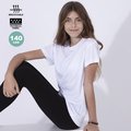 Camiseta niño/niña blanca transpirable textura algodón