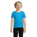 Camiseta Niños 175g Algodón Ajustada Aqua Xxl