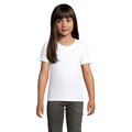 Camiseta Niños 175g Algodón Ajustada Blanco 10 Años