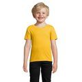 Camiseta Niños 175g Algodón Ajustada Dorado 3Xl