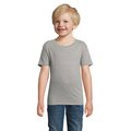 Camiseta Niños 175g Algodón Ajustada Gris Jaspeado 4Xl