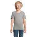Camiseta Niños 175g Algodón Ajustada Gris Jaspeado XXL