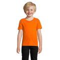 Camiseta Niños 175g Algodón Ajustada Naranja Xxl