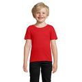 Camiseta Niños 175g Algodón Ajustada Rojo 10 Años