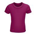 Camiseta Niños Ajustada 150g Algodón Fuchsia 6 Años