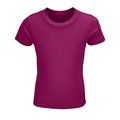 Camiseta Niños Ajustada 150g Algodón Fuchsia L