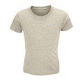 Camiseta Niños Ajustada 150g Algodón Heather Beige 10 Años